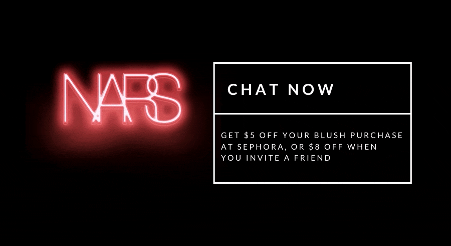 Chat with Pleasureseeker, & get $8 off* NARS blush