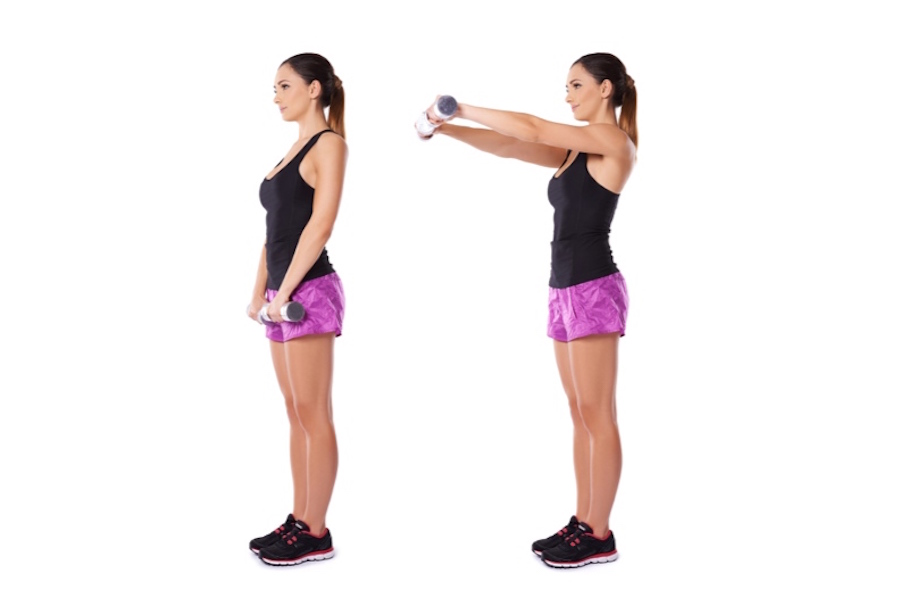 Variations Of Single Dumbbell Front Raise
