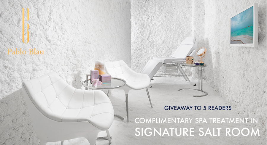 GIVEAWAY: Pampering Facial or Back Treatment in Signature Salt Room (U.P.$290)