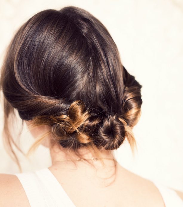 threebunshairhowtobunhairstyletutorial Daily Vanity