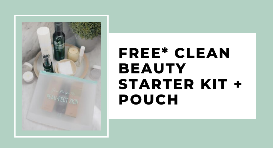 Interested in clean beauty for sensitive skin? Get started with your free* starter kit and pouch here.