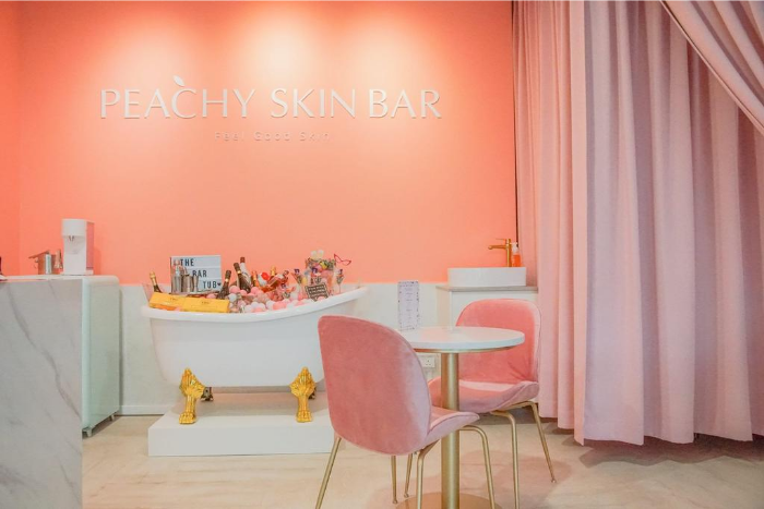 Unique Spas Singapore Peachy Skin Bar Interior