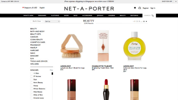 Online Beauty Stores Net A Porter