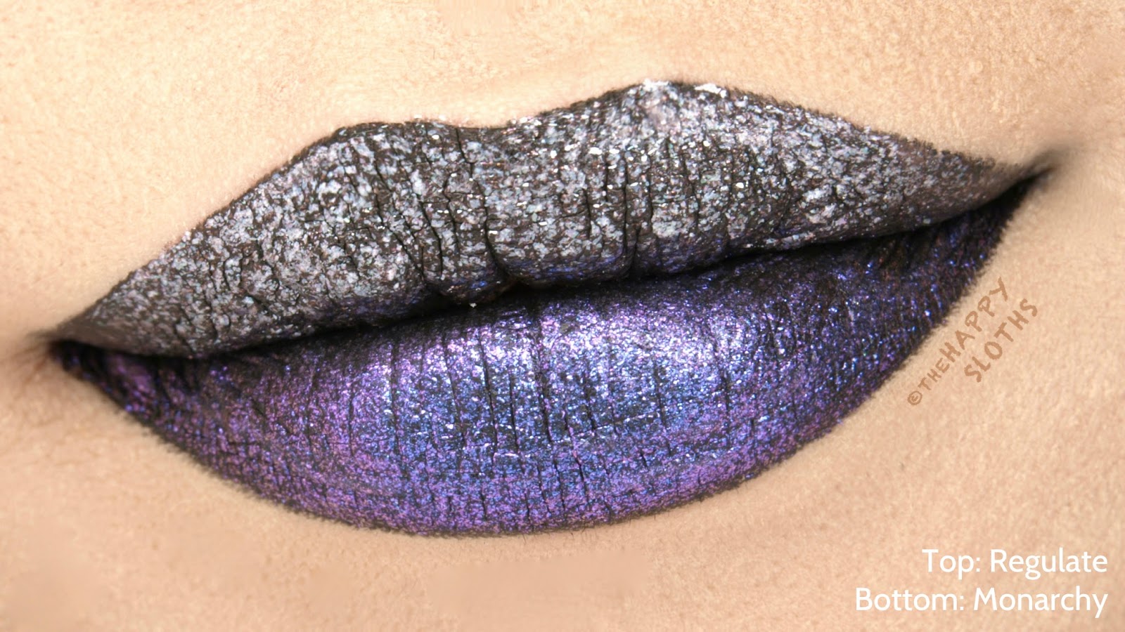 Urban Decay Vice Special Effects Lip Topcoat Swatches Review Regulate Monarchy