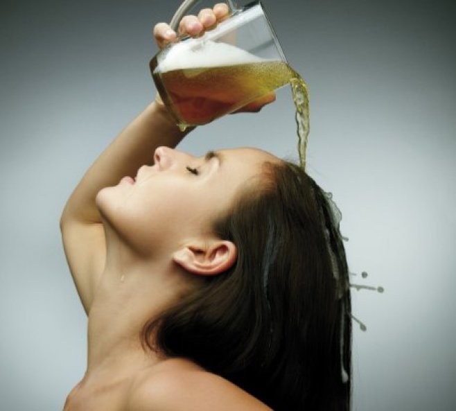 Weird Beauty Hacks Wash Hair Beer