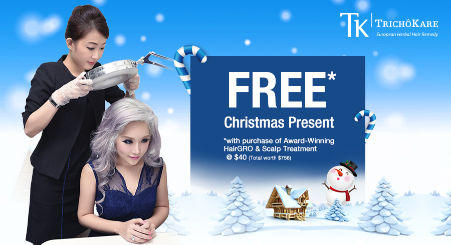 Get your Christmas present from TK Trichokare at only $40 today!