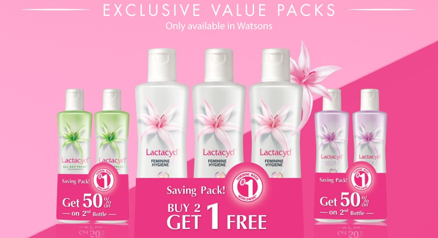 Get your Lactacyd saving packs exclusively available at Watsons!