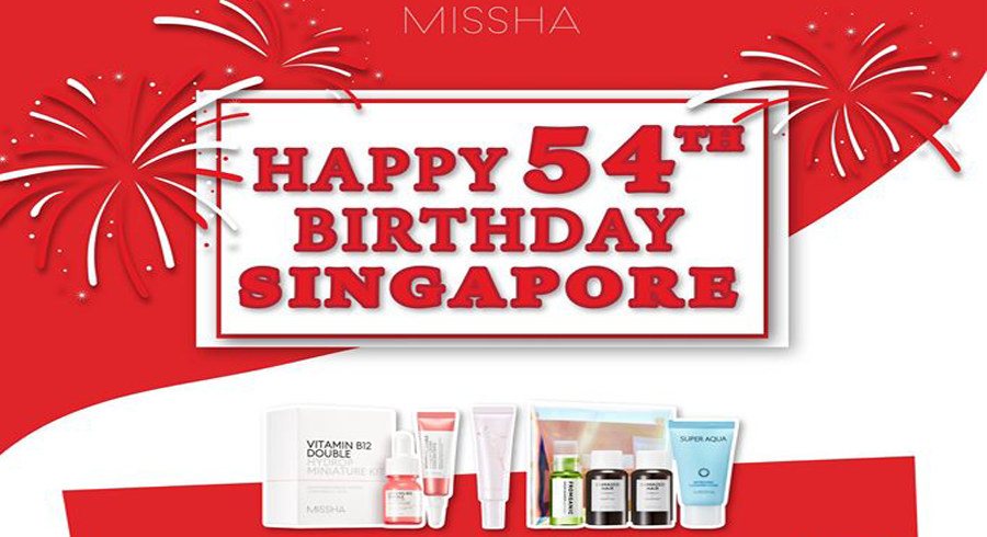 Be rewarded with free gifts worth up to SGD100 at Missha this National Day!