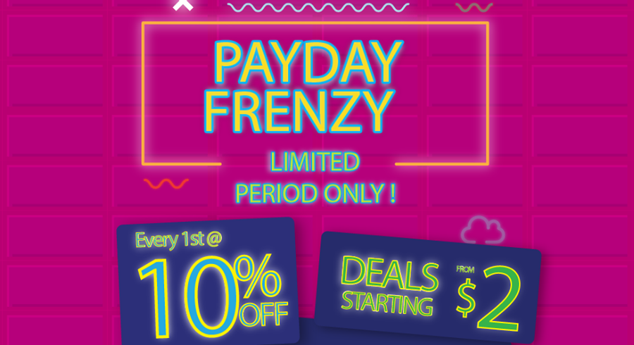 Enjoy deals starting from SGD2 at Sasa’s Payday Frenzy sale!