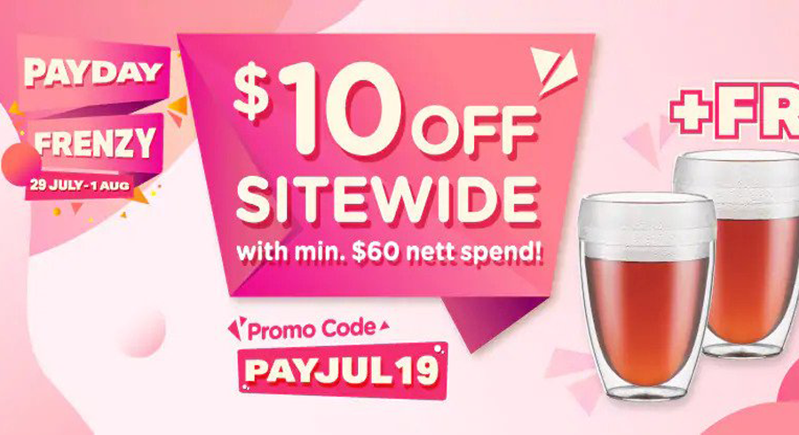 Enjoy sitewide SGD10 off when you spend SGD60 on Watsons Online from now till 1 August 2019!
