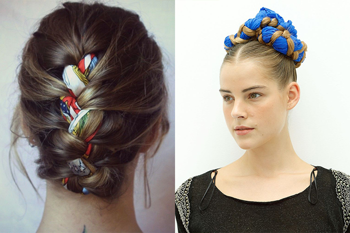 Fabric In Hair More Braids