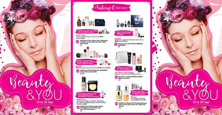 Indulge in your favourite skin-loving products up to 20% off and stand to walk away with FREE beauty bags worth up to $800.