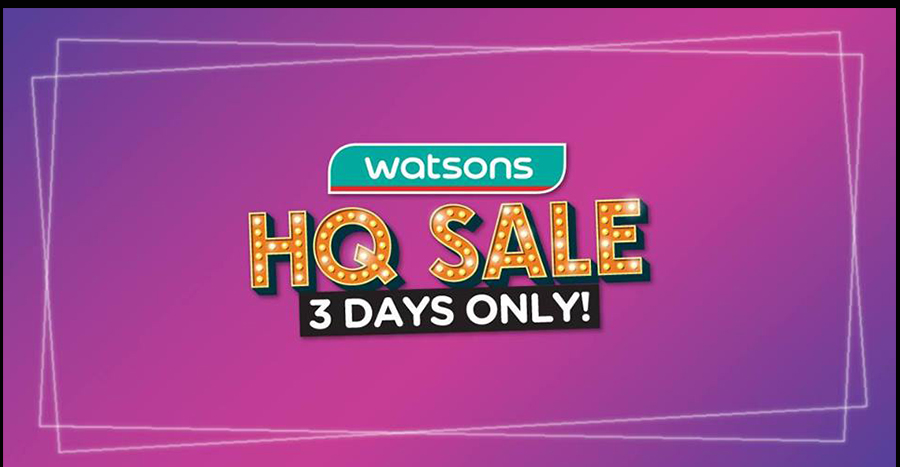 Popular skincare, cosmetics, health supplements on sale at Watsons HQ for 3 days only!