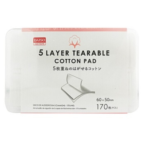 MUJI 4 Layers Facial Peelable Cotton Pad 162 Sheets - Made in Japan 