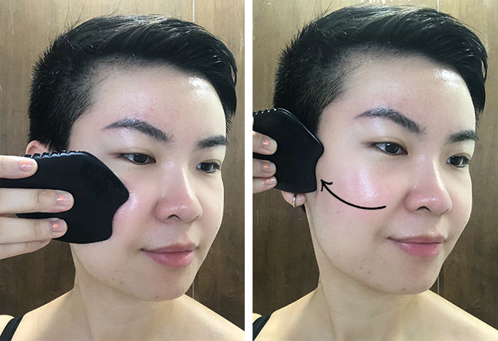 Gua Sha Facial Massage Step 2