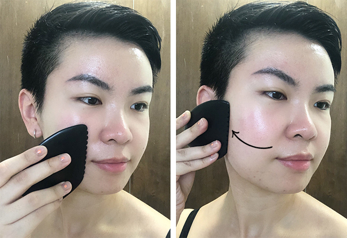 Gua Sha Facial Massage Step 3