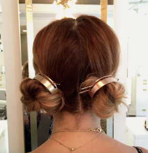 Bun Hairstyles Gold Plated Bun Cages