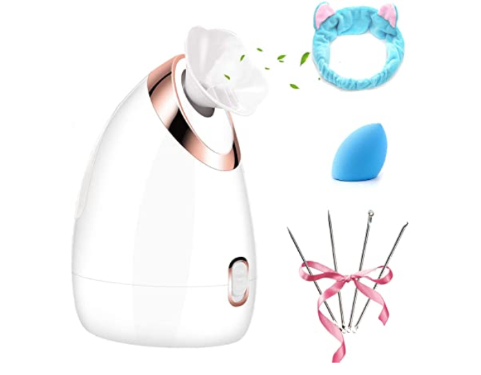 facial steamer singapore - with cute headband