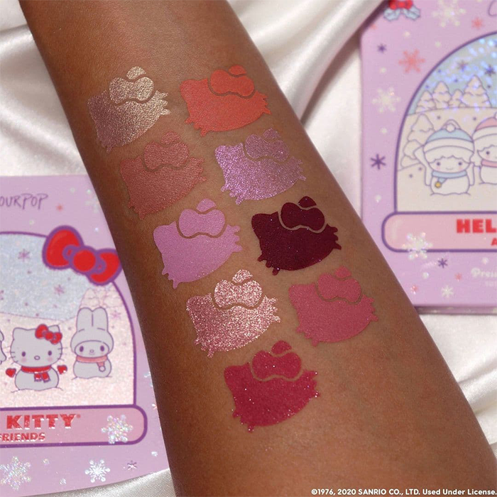 Colourpop Hello Kitty Holiday 2020 Swatches