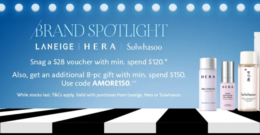 Take $28 off Sulwhasoo, Laneige and HERA’s orders during Sephora Brand Spotlight month