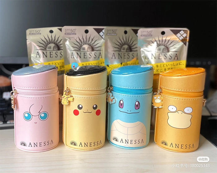 Anessa Pokemon Sunscreen Bags