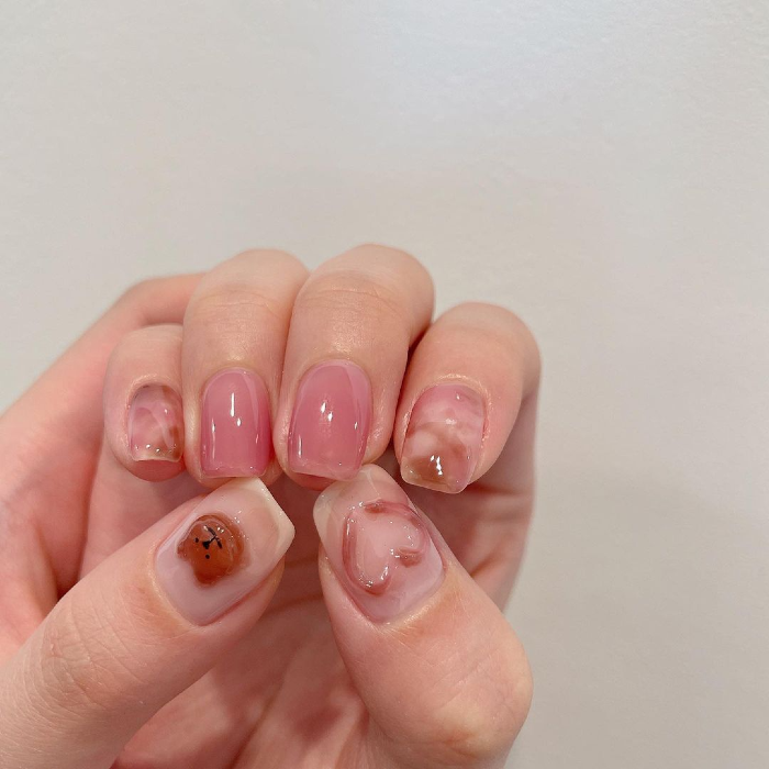 korean smudged gradient embellishments 2