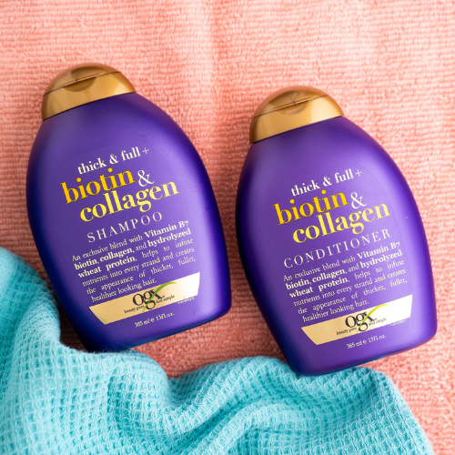 ogx biotin and collagen shampoo and conditioner