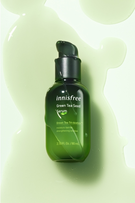 innisfree green tea seed serum with texture