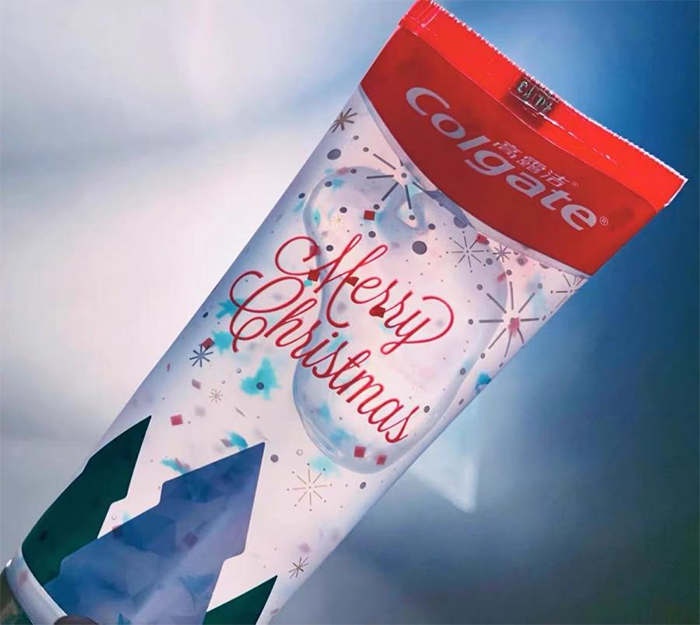 Christmas Colgate transparent