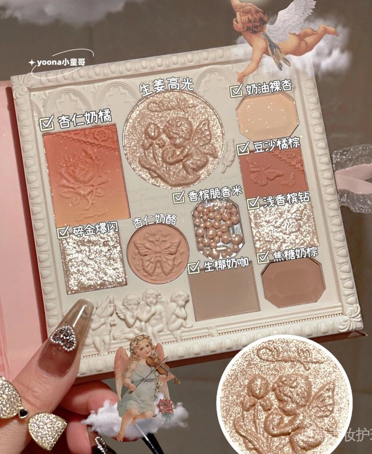 Victorian style eyeshadow magazine sweet apricot