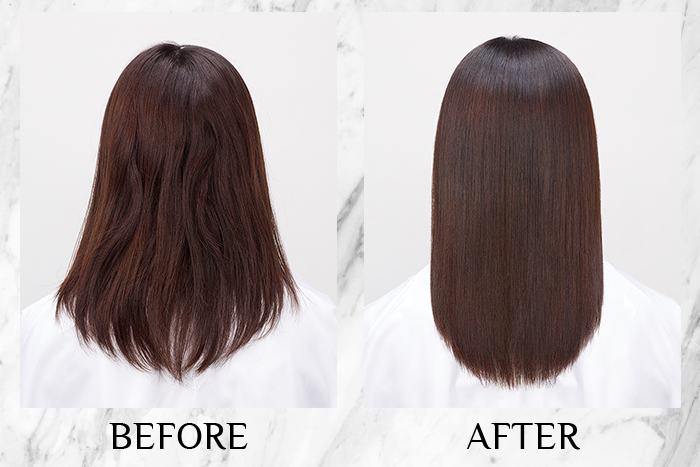 SUBLIMIC Salon Solutions Hair Reforming Program before after