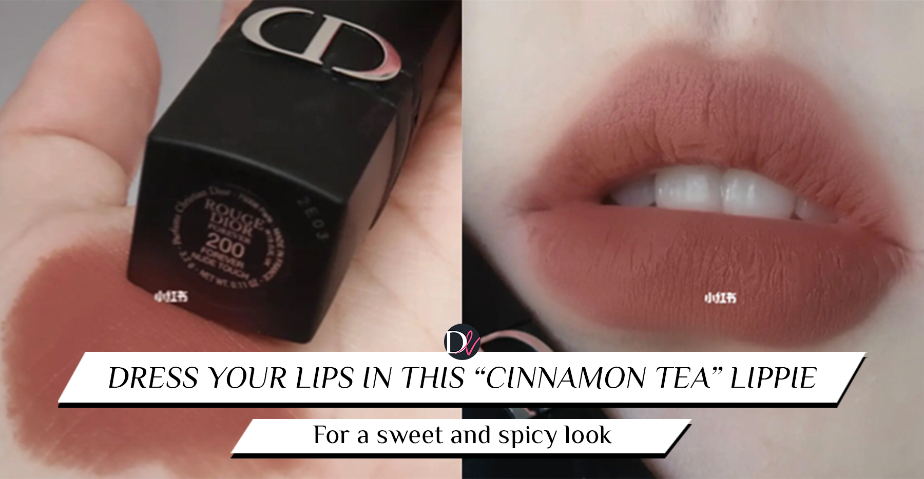Fall head over heels for this "cinnamon tea" lipstick, because we sure