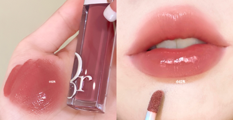 lychee milk tea Dior Addict Lip Maximizer Plumping Gloss in shade #018 Intense Spice (5)