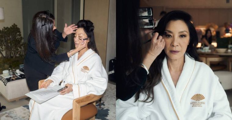 michelle yeoh oscars skincare makeup