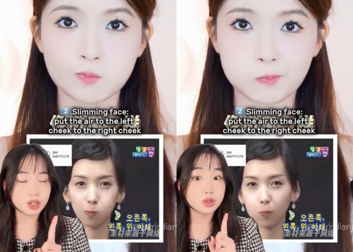 kpop idol smiling exercise sliming face exercise