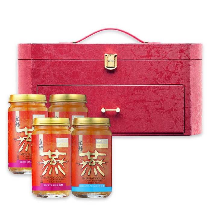 Eu Yan Sang Imperial Golden Concentrated Bird's Nest 150g X 4 Gift Set with GRAIL Amino Acid Deep Pores Cleanser 100ml