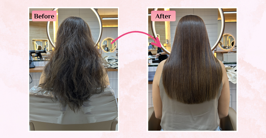 No Heat Hair Smoothening Without Straightening Between Rebonding