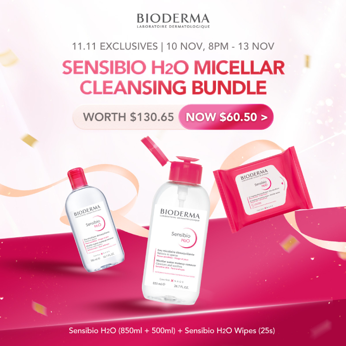 Bioderma Sensibio H2O Reverse Pump 850ml Festive Bundle