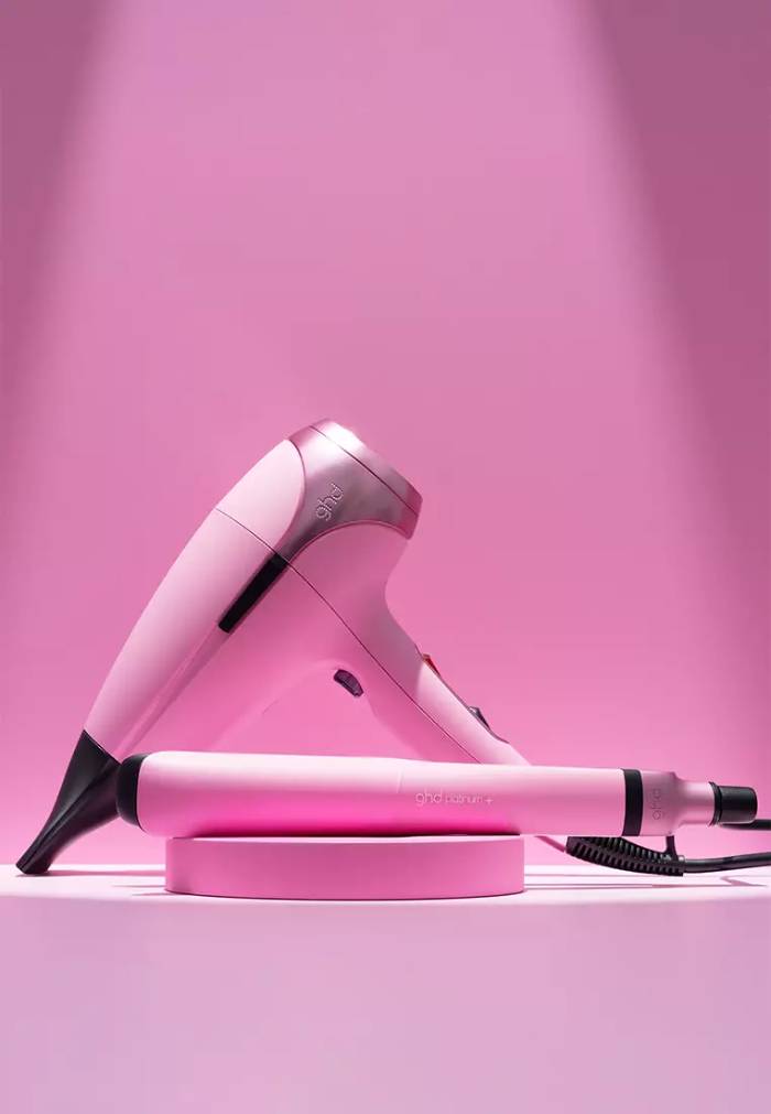 breast cancer awareness ghd Helios Hairdryer in Fondant Pink