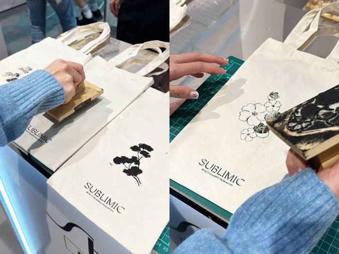 shiseido sublimic popup tote bag