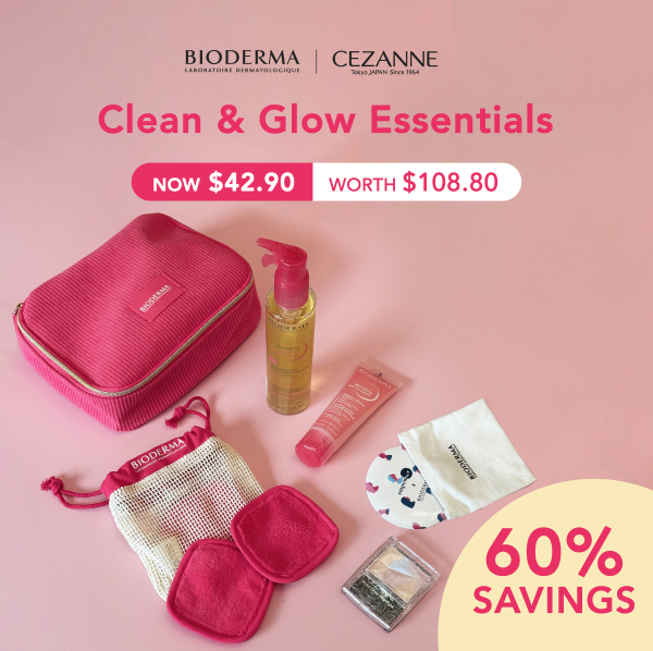 Bioderma x Cezanne Clean & Glow Essentials set