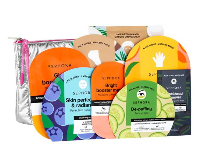 Sephora Collection Moving Lights Set Of 8 Face And Body Masks (Holiday Limited Edition)