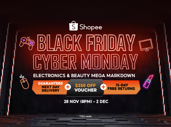black friday cyber monday deals 2024 shopee banner