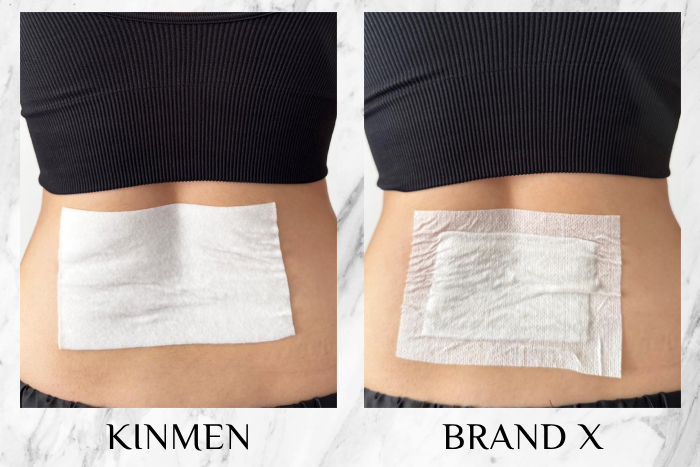 KINMEN QX Pain Relief Patch vs Brand X