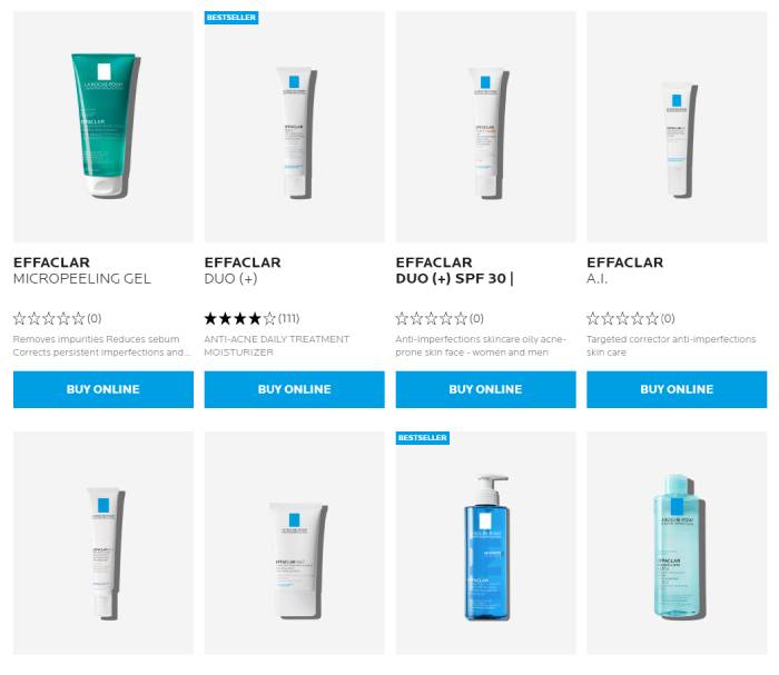 la roche posay effaclar website