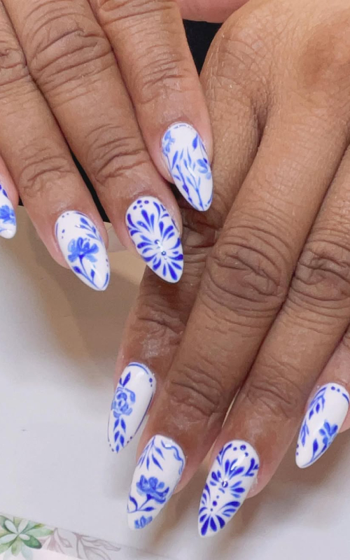 singapore national day manicure porcelain