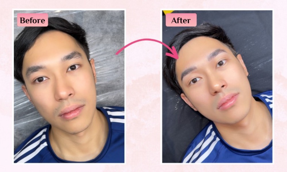 brow sketcher - brow embroidery - man before_after