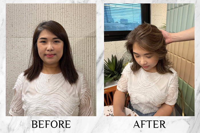 chez vous private space grey hair blending review peiwen1