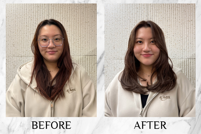 chez vous private space grey hair blending review samantha2