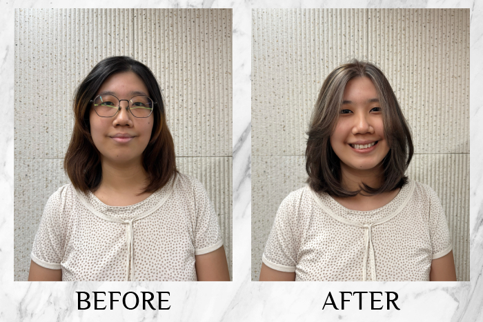 chez vous private space grey hair blending review shin wei